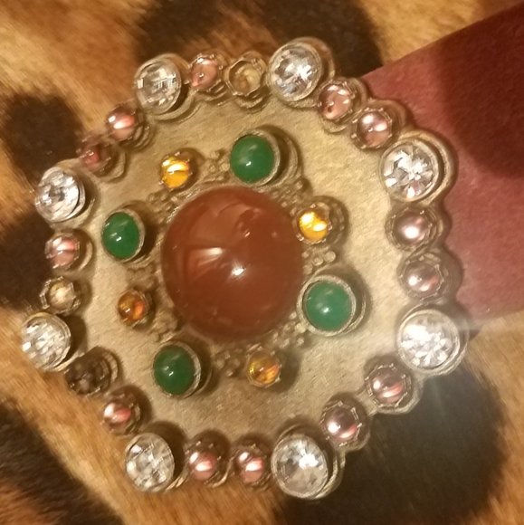 Yves Saint Laurent Vintage Jeweled Belt Buckle - Picture 8 of 8